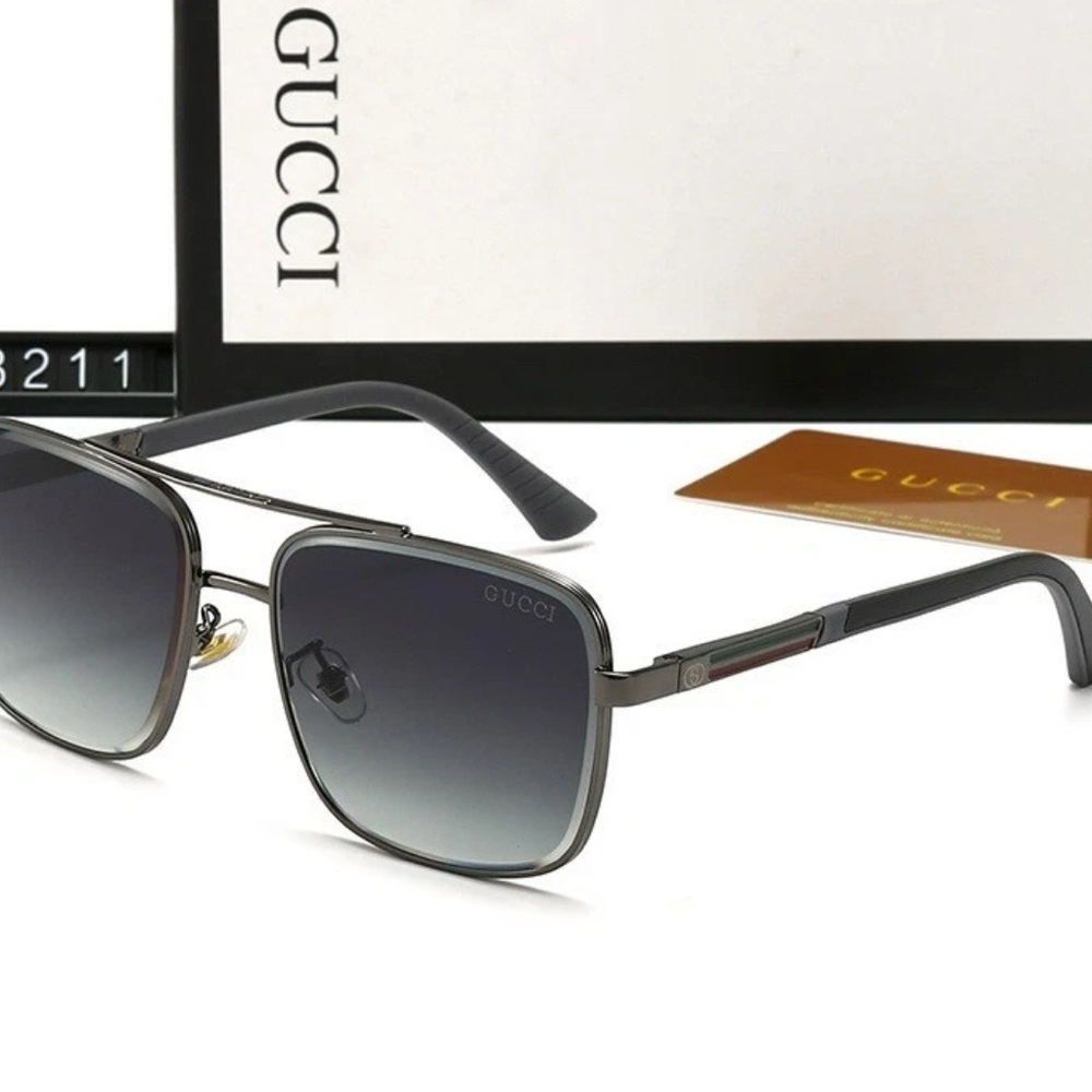 Gucci Gray Gradient Sunglasses